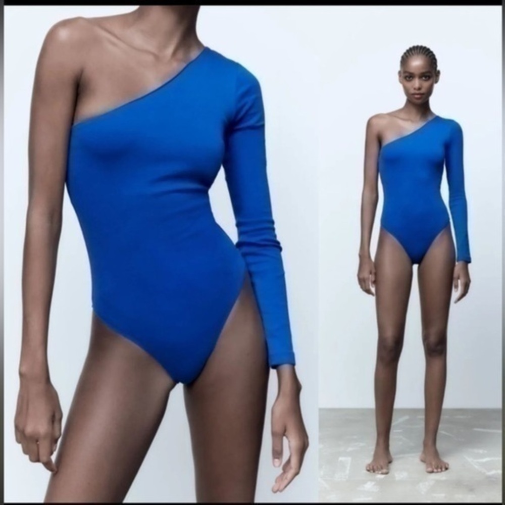ZARA one shoulder body suit 2335 634